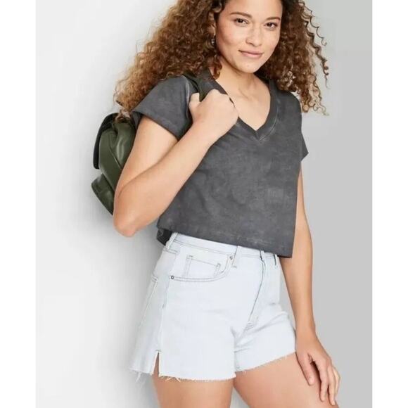 Wild fable super high-rise cutoff shorts Women’s 17 NWT - Picture 1 of 6